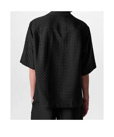 Alexander Mcqueen Viscose-blend Button-front Shirt In Black