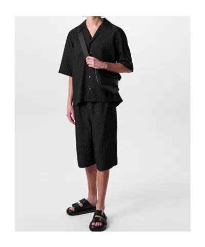 Alexander Mcqueen Viscose-blend Button-front Shirt In Black