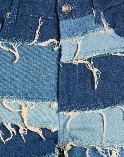 Sportmax Patchwork Bootcut Jeans In Blue