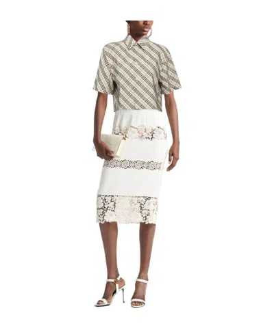 Burberry Patterned Shirts  Blouses In Gray