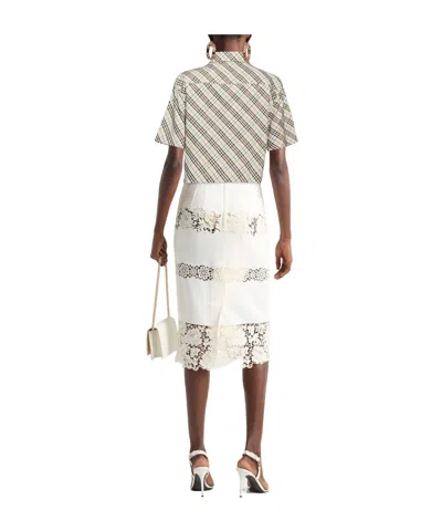 Burberry Patterned Shirts  Blouses In Gray