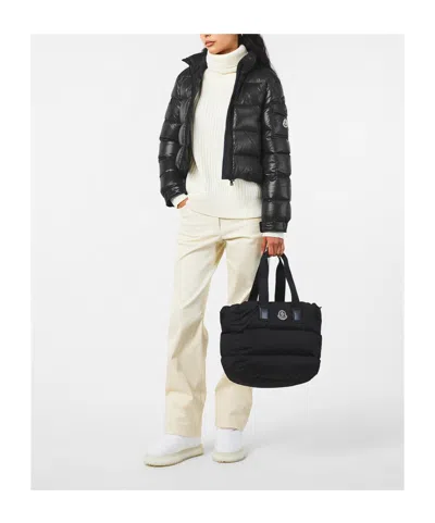 Moncler Stand Collar Down Jacket In Black