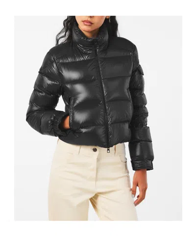 Moncler Stand Collar Down Jacket In Black