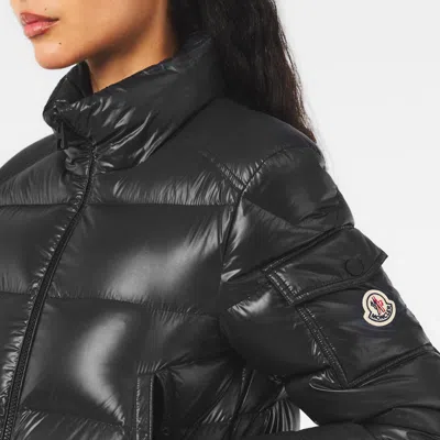Moncler Stand Collar Down Jacket In Black