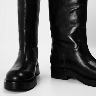 Paris Texas Solid Color Knee High Boots In Black