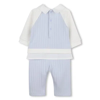 Givenchy Giv Logo Snap-button Bodysuit In Blue