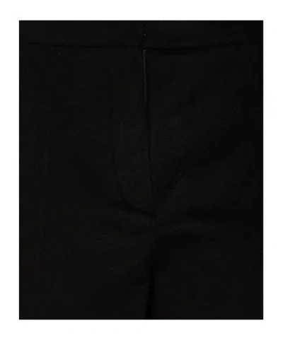 Sportmax Solid Wool Shorts In Black