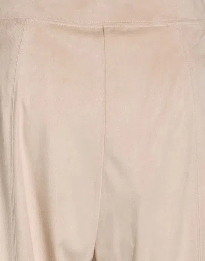 Max Mara Solid Color Leggings In Neutral