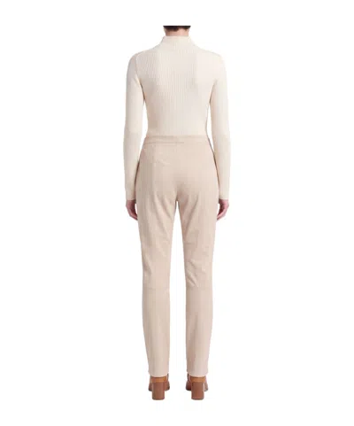 Max Mara Solid Color Leggings In Neutral