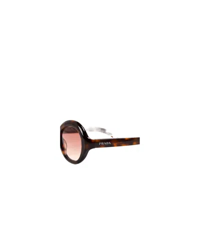Prada Graduated Sunglasses In Brown