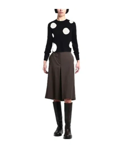 Maxco. Polka Dot Knit Sweater In Multi