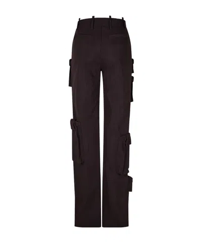 Off-white Multi Pocket Cargo Trousers In Black