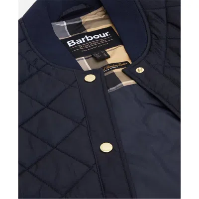 Barbour Wetherby Diamond Quilted Bomber Jacket In Blue