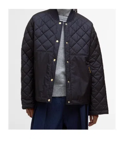 Barbour Wetherby Diamond Quilted Bomber Jacket In Blue