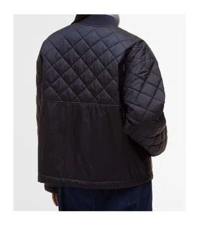 Barbour Wetherby Diamond Quilted Bomber Jacket In Blue