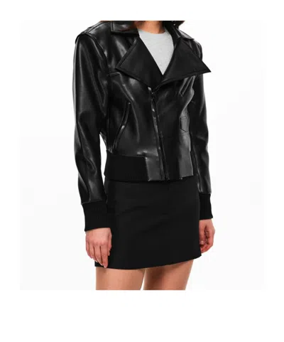 Norma Kamali Oversized Moto Jacket In Black