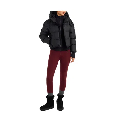 Moon Boot Ltrack Tina Suede Ankle Boots With Shearling Lining In Black
