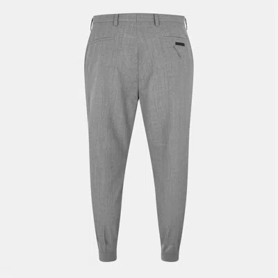 Prada Wool Joggers In Gray