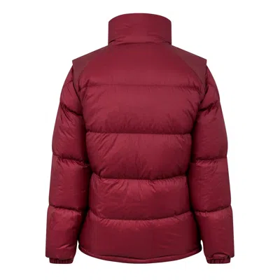 Moncler Short Down Jacket In Red