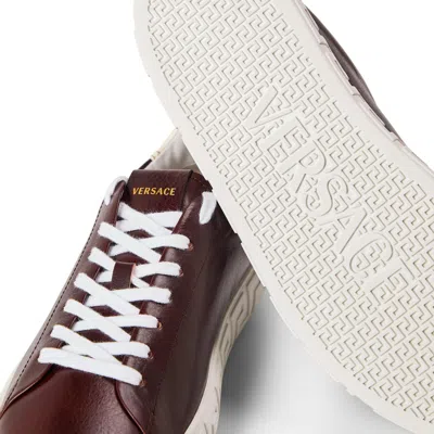 Versace Colour Block Trainer In White