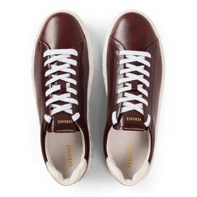 Versace Colour Block Trainer In White