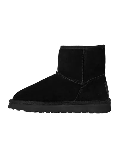 Moschino Black Short Snow Boots In Black