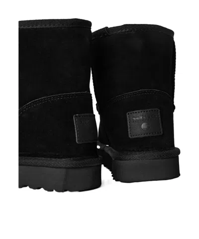 Moschino Black Short Snow Boots In Black