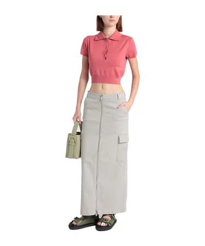Maxco. Solid Color Polo Shirts In Pink