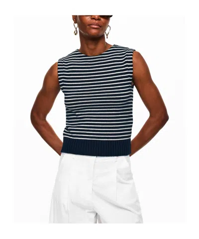 Weekend Max Mara Cotton-blend Stripe Sweater Vest In Multi