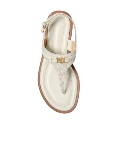 Michael Michael Kors Lightweight Flat Sandals In White