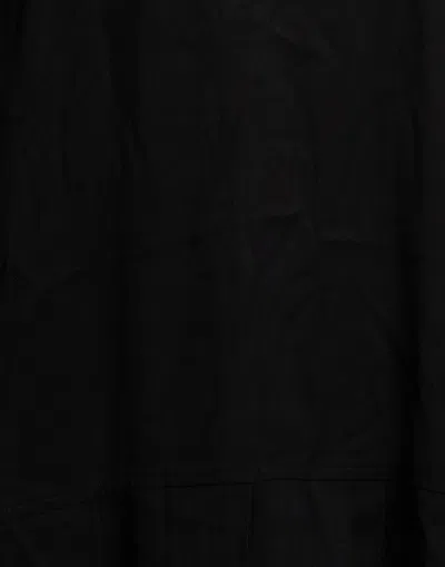 Ganni Solid Color Flared Skirt In Black