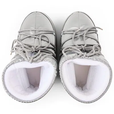 Moon Boot Icon Low Glance Flat Sole Boots Nylon In Animal Print