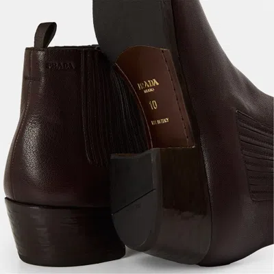 Prada Pointed Toe Chelsea Boots In Multi