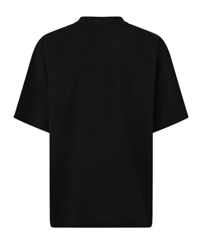 Balenciaga Printed Cotton Jersey T-shirt In Black