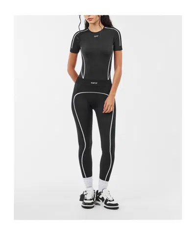 Off-white Seamless Bodysuit In Black