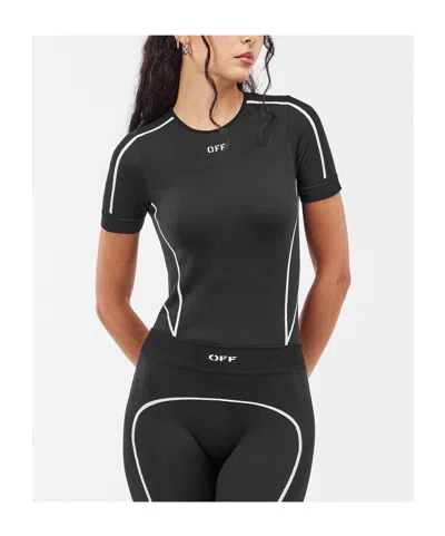 Off-white Seamless Bodysuit In Black