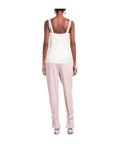 Dolce & Gabbana Solid Lace Top In White