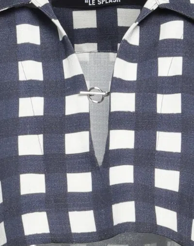 Jacquemus Check Tops In Blue