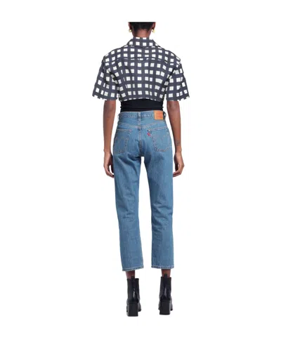 Jacquemus Check Tops In Blue