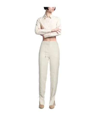 Jacquemus Solid Colour Formal Trousers In Neutral