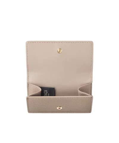 Fendi Ff Mini Trifold In Brown