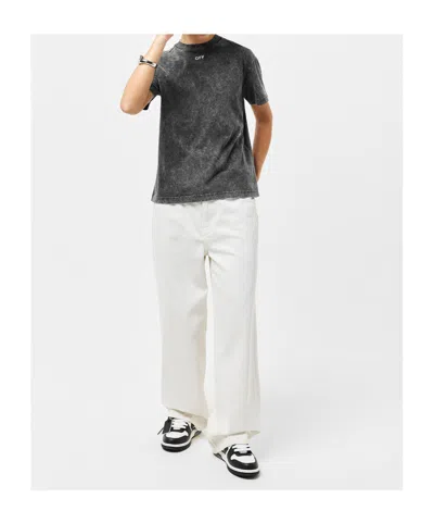 Off-white Regular Fit T-shirt In Gray