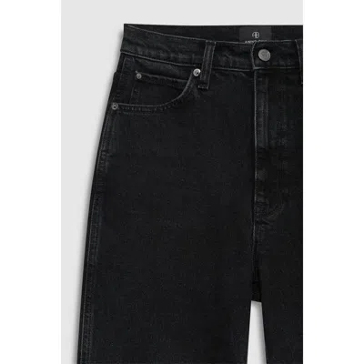 Anine Bing Belt-loop Jeans In Black