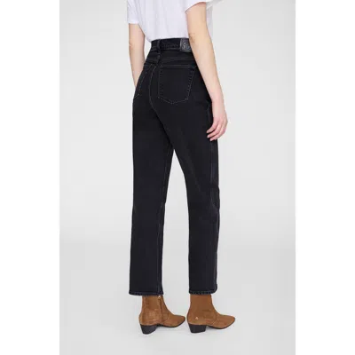 Anine Bing Belt-loop Jeans In Black