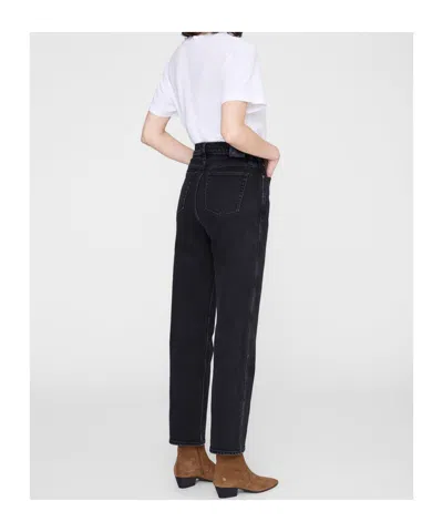 Anine Bing Belt-loop Jeans In Black
