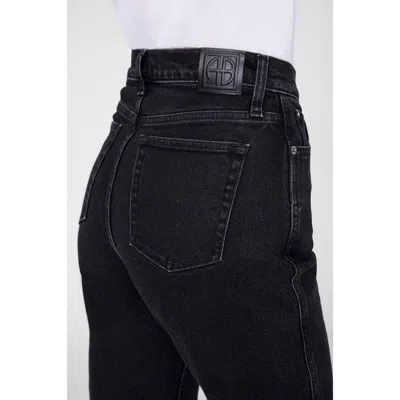 Anine Bing Belt-loop Jeans In Black