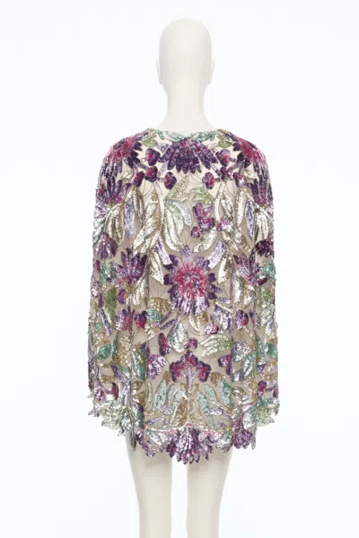 Valentino Sequined Jacket In Purple