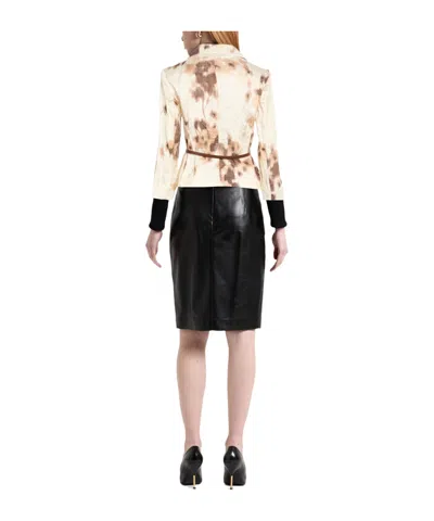 Max Mara Multi-colored Single- Blazer In Beige