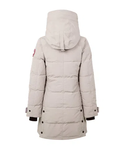 Canada Goose Solid Color Down Jacket In Neutral