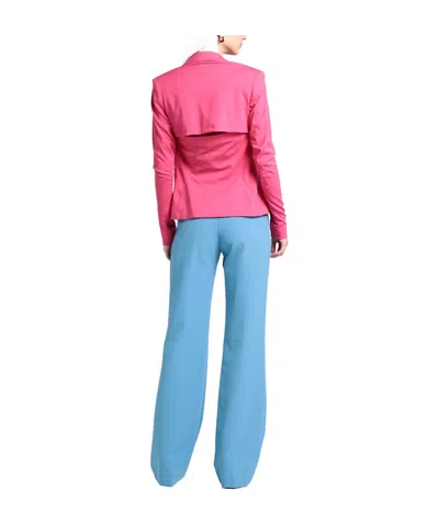 Jacquemus Solid-color Thin Wool Suit In Rose Red